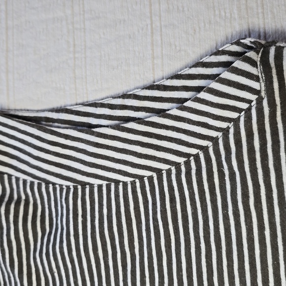 Madewell Structured Tee in Stripe | Coastal Chic Sleeveless Top Women's XXS - Picture 5 of 12